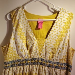 Beaded empire waist sheath dress